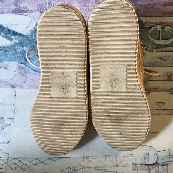 Giuseppe Zanotti Design Pink Patent High Top Sneakers 37 - Picture 11 of 15